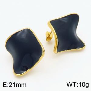 SS Gold-Plating Earring - KE115509-SP