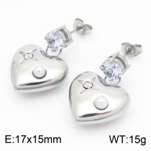 Stainless Steel Earring - KE115513-SP