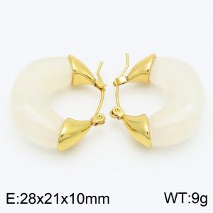 SS Gold-Plating Earring - KE115528-SP