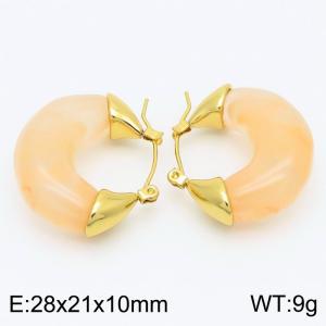 SS Gold-Plating Earring - KE115529-SP