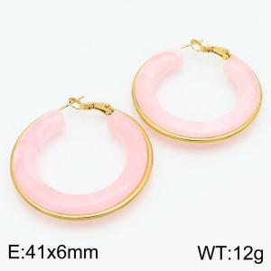 SS Gold-Plating Earring - KE115530-SP