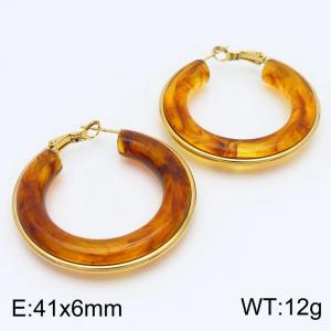 SS Gold-Plating Earring - KE115535-SP