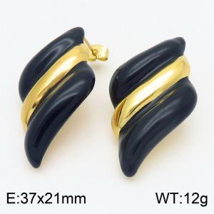SS Gold-Plating Earring - KE115536-SP