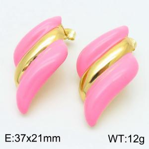 SS Gold-Plating Earring - KE115537-SP