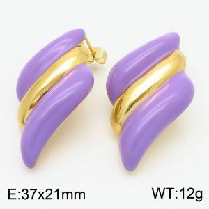 SS Gold-Plating Earring - KE115540-SP
