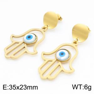 SS Gold-Plating Earring - KE115593-FA