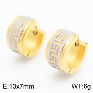 SS Gold-Plating Earring - KE115631-XY