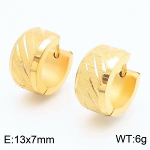 SS Gold-Plating Earring - KE115633-XY