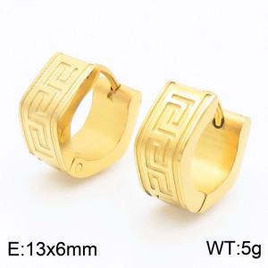 SS Gold-Plating Earring - KE115635-XY