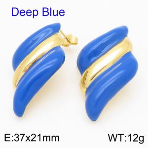 SS Gold-Plating Earring - KE115639-SP