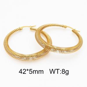 SS Gold-Plating Earring - KE115640-TLA