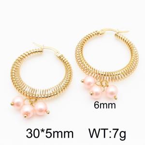 SS Gold-Plating Earring - KE115641-TLA