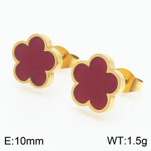 SS Gold-Plating Earring - KE115658-HM