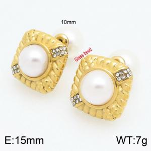 SS Gold-Plating Earring - KE115671-Z