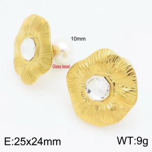 SS Gold-Plating Earring - KE115673-Z