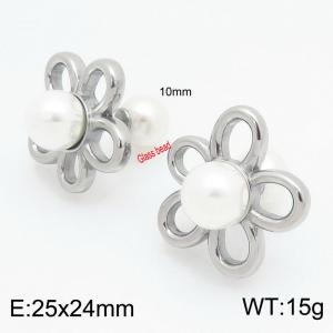 Stainless Steel Earring - KE115689-Z