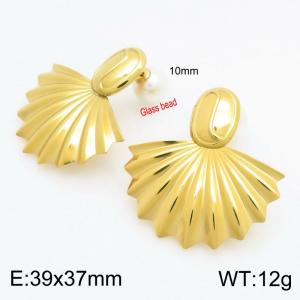 SS Gold-Plating Earring - KE115695-Z