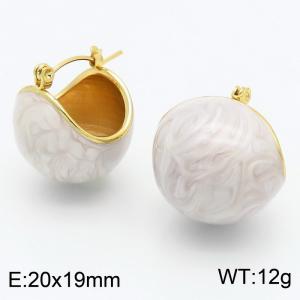 SS Gold-Plating Earring - KE115719-SP