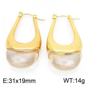 SS Gold-Plating Earring - KE115720-SP