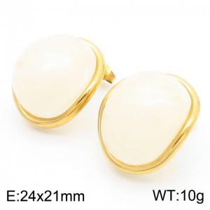 SS Gold-Plating Earring - KE115724-SP