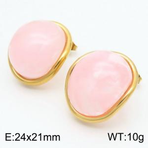 SS Gold-Plating Earring - KE115725-SP