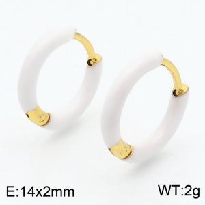 SS Gold-Plating Earring - KE115737-SP