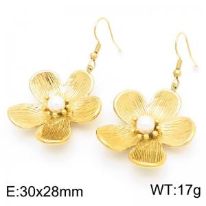 SS Gold-Plating Earring - KE115743-SP