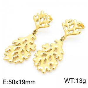 SS Gold-Plating Earring - KE115756-SP