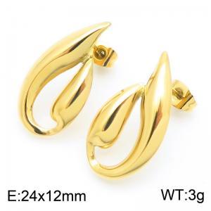 SS Gold-Plating Earring - KE115761-SP