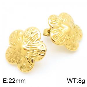 SS Gold-Plating Earring - KE115767-SP