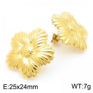 SS Gold-Plating Earring - KE115771-SP