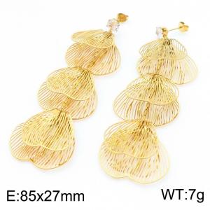 SS Gold-Plating Earring - KE115775-SP