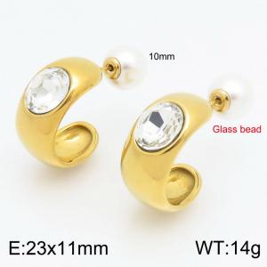 SS Gold-Plating Earring - KE115921-Z
