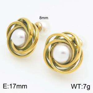 SS Gold-Plating Earring - KE115931-Z