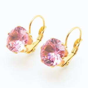 Stainless Steel Stone&Crystal Earring - KE116149-NJ