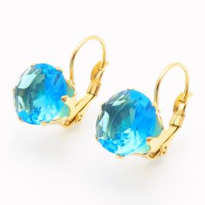 Stainless Steel Stone&Crystal Earring - KE116150-NJ