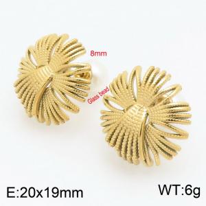 SS Gold-Plating Earring - KE116348-Z