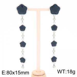 Cross border fashion plant Fritillaria pentaphylla flower collarbone earrings - KE116365-KFC