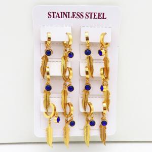 Stainless Steel Stone&Crystal Earring - KE116600-HF