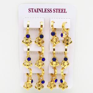 Stainless Steel Stone&Crystal Earring - KE116607-HF