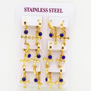 Stainless Steel Stone&Crystal Earring - KE116608-HF