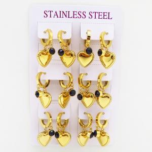 Stainless Steel Stone&Crystal Earring - KE116612-HF