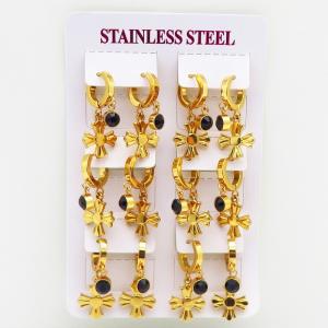 Stainless Steel Stone&Crystal Earring - KE116618-HF