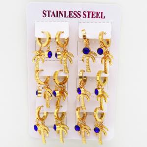 Stainless Steel Stone&Crystal Earring - KE116620-HF