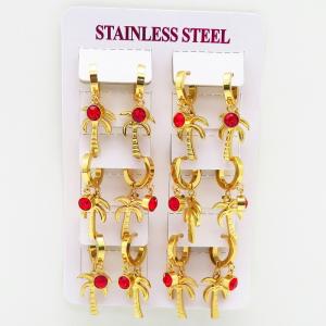 Stainless Steel Stone&Crystal Earring - KE116621-HF