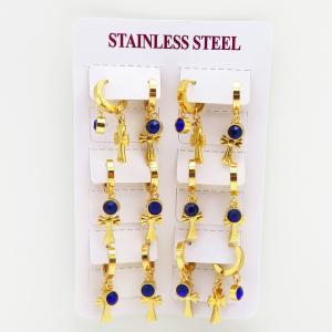 Stainless Steel Stone&Crystal Earring - KE116624-HF