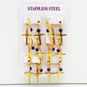 Stainless Steel Stone&Crystal Earring - KE116630-HF