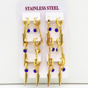 Stainless Steel Stone&Crystal Earring - KE116634-HF