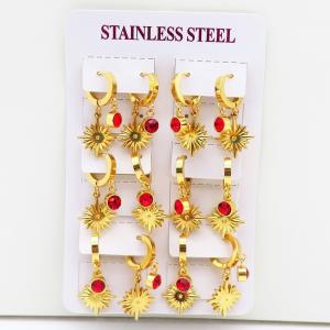 Stainless Steel Stone&Crystal Earring - KE116639-HF