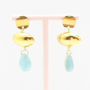 SS Gold-Plating Earring - KE116648-FA